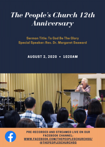 The People's Church 12th Anniversary Flyer - Margaret Seaward Faceook Event V3