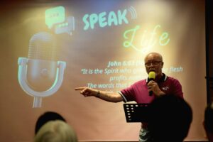 Church camp speaker Rev Peter Misso